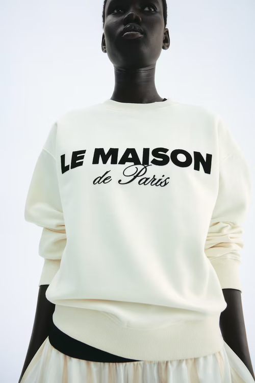 Graphic Text Sweatshirt